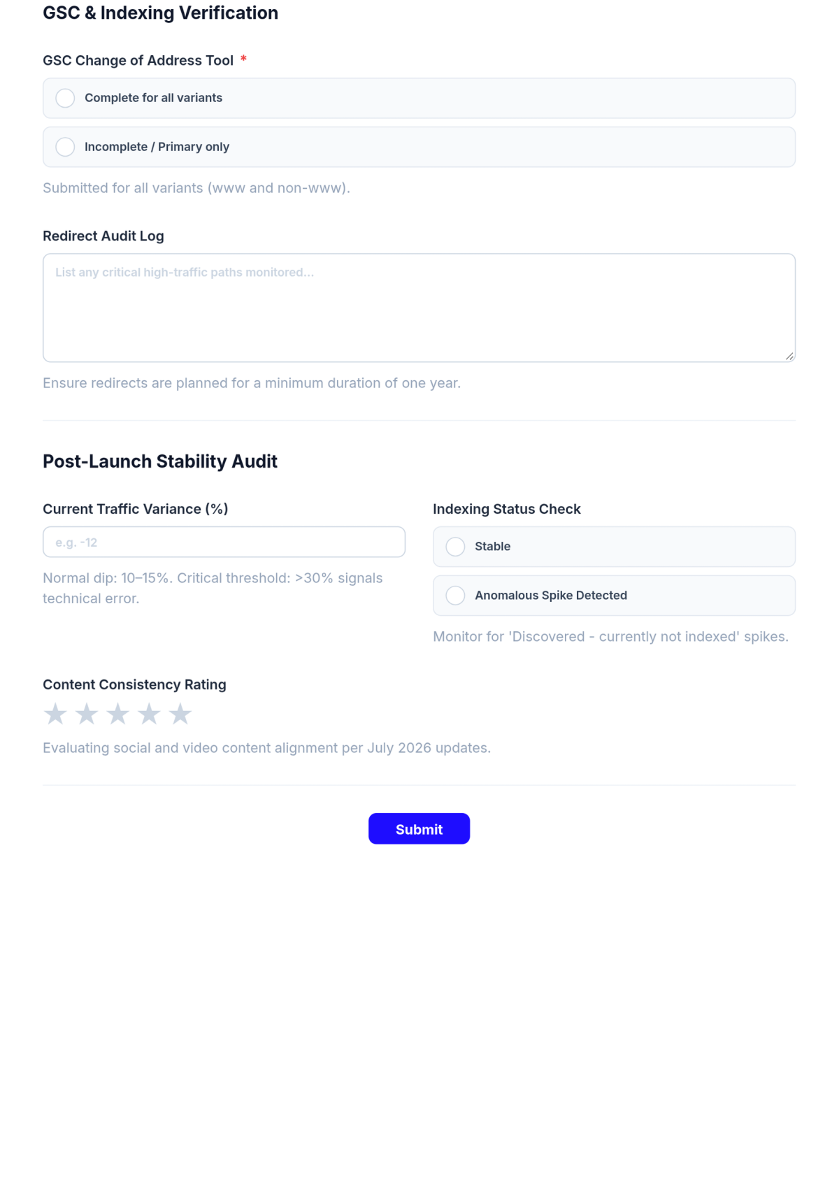 Free Website Migration SEO Checklist Template & AI Maker Free Website Migration SEO Checklist Template & AI Maker