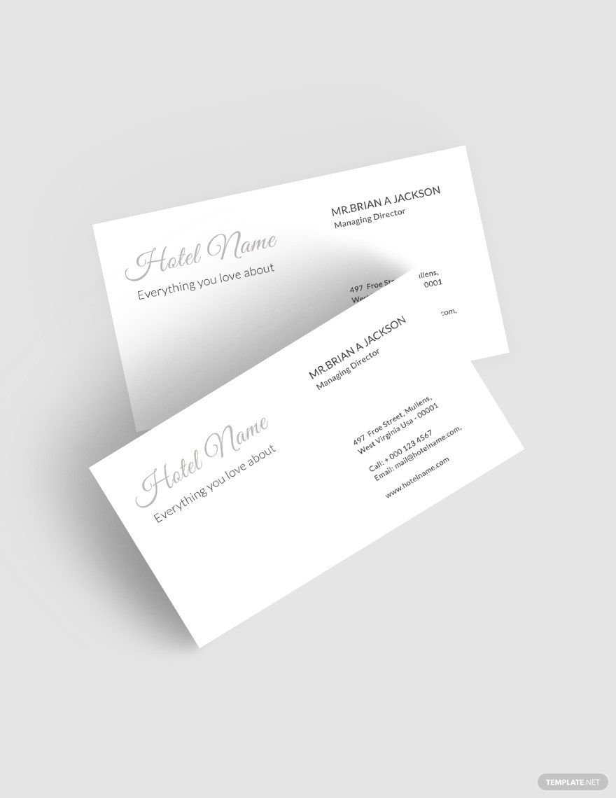 Luxury Hotel Business Card Template
