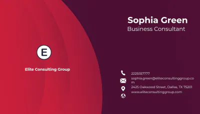 Free Foreign Exchange Consultant Business Card Template to Edit Online