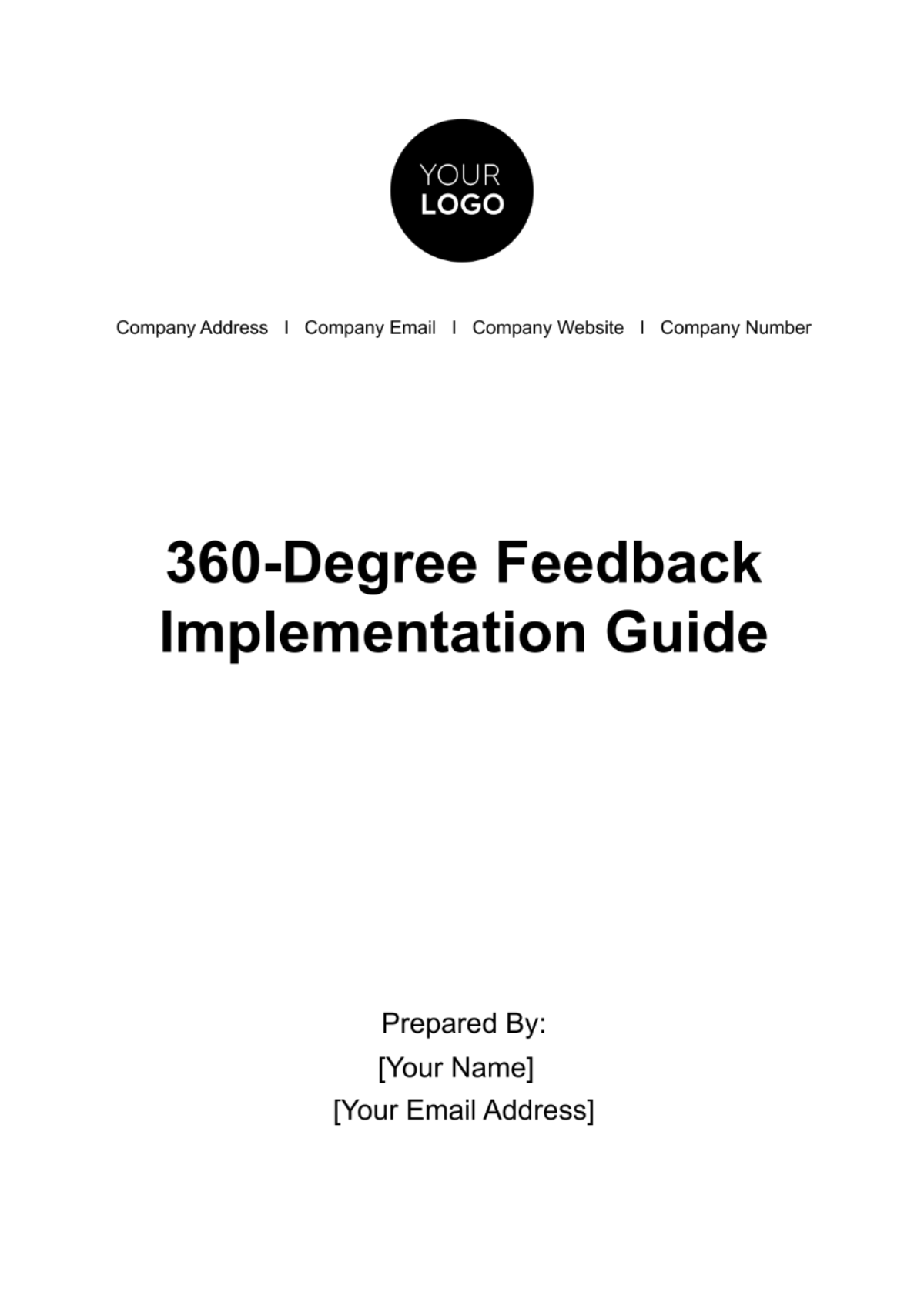 Free 360-Degree Feedback Implementation Guide HR Template