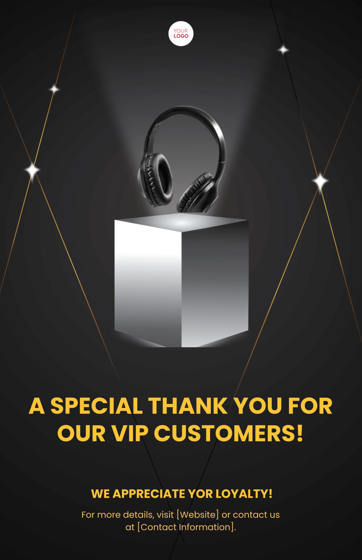 Free VIP Customer Sale Poster Template