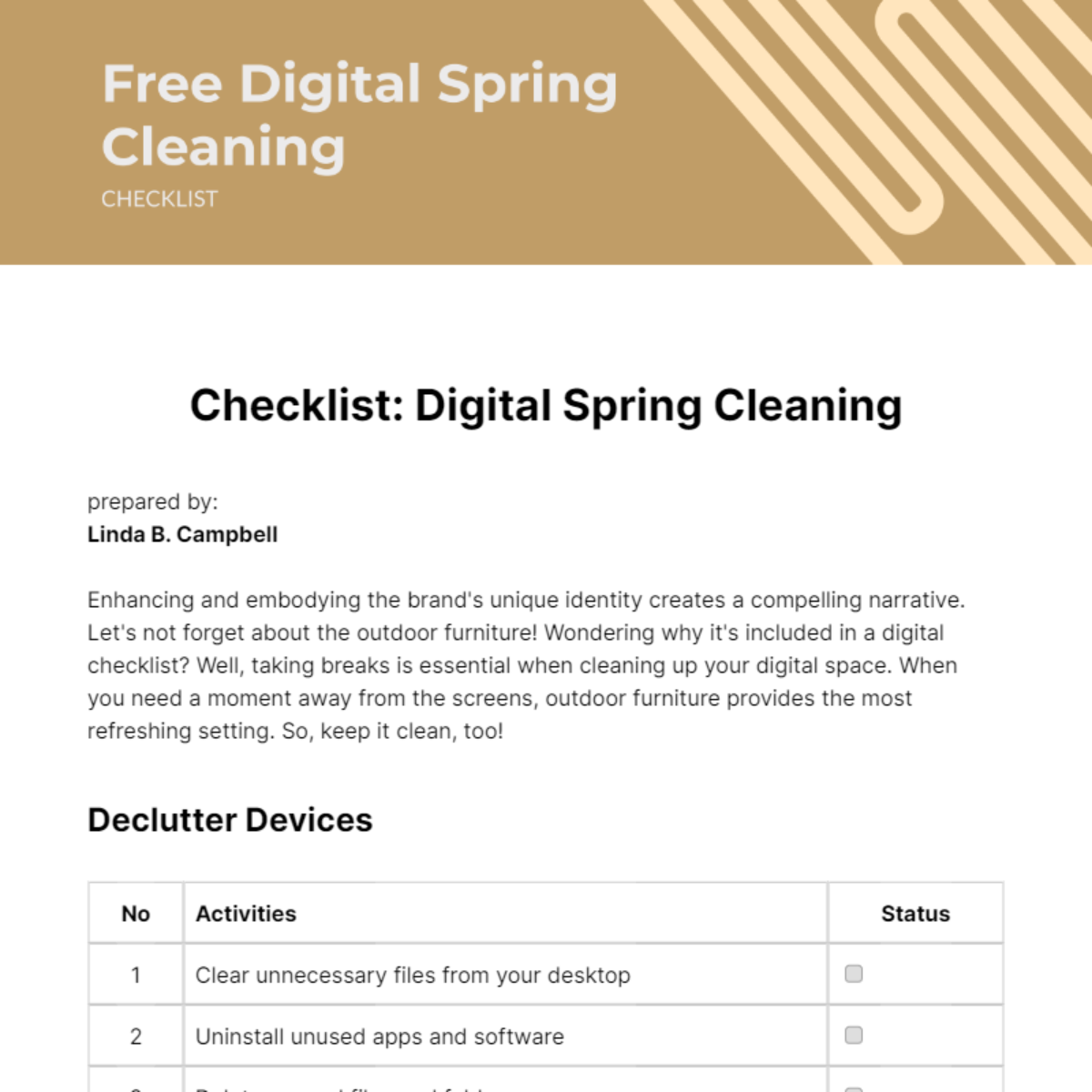 FREE Spring Cleaning Checklist Templates & Examples Edit Online