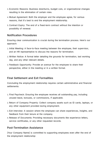 Free Comprehensive Employee Contract Manual HR Template to Edit Online