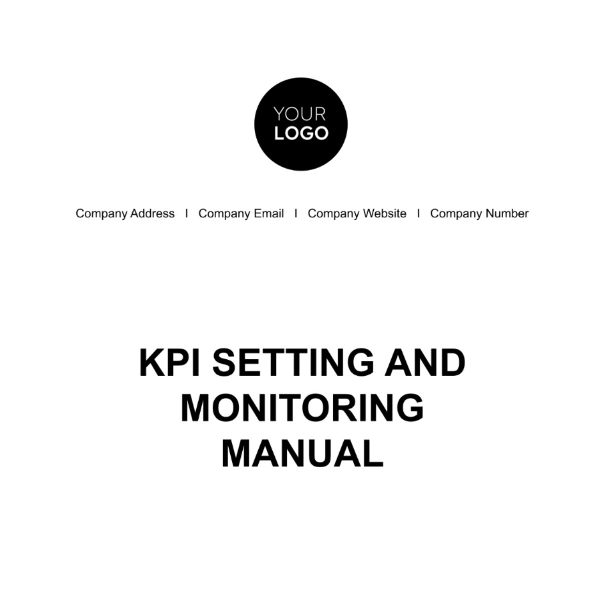 KPI Setting and Monitoring Manual HR Template - Edit Online & Download