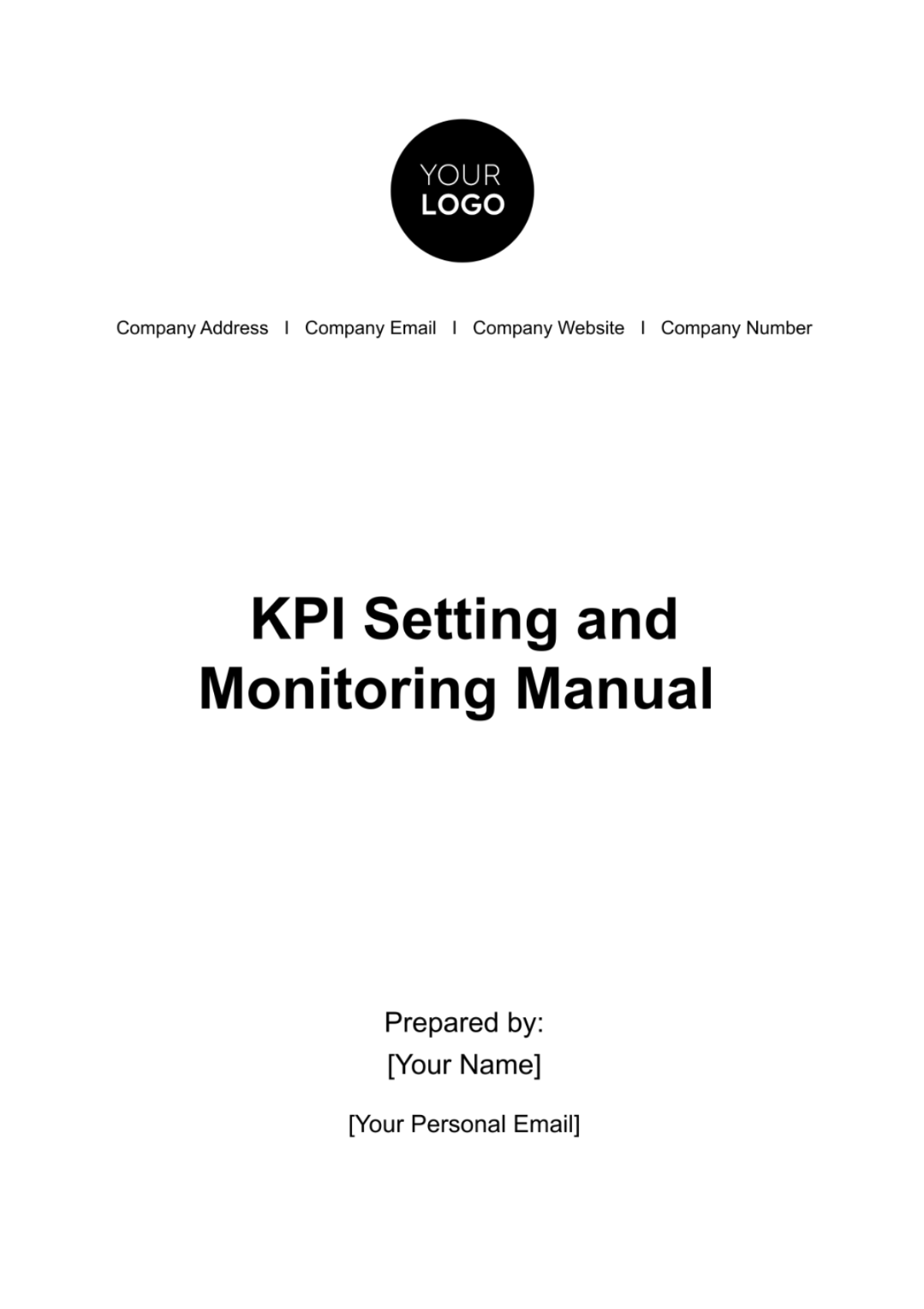 KPI Setting and Monitoring Manual HR Template - Edit Online & Download