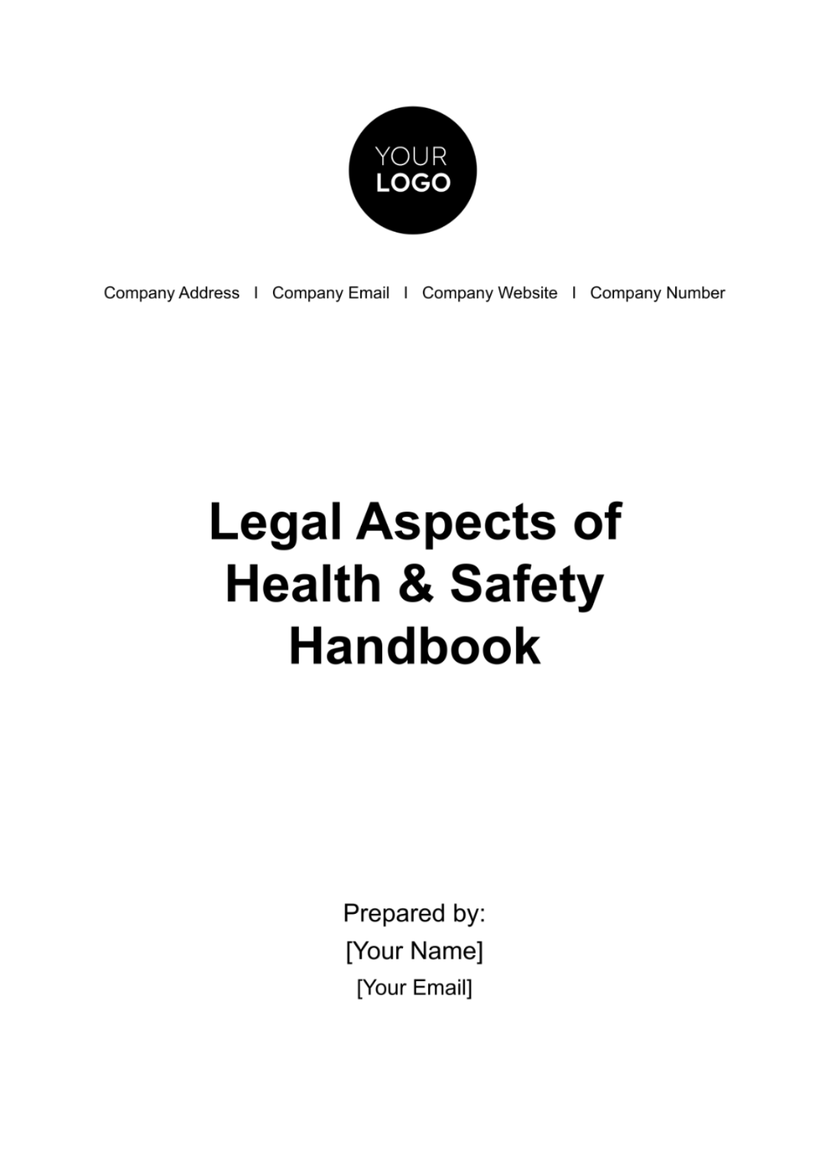 Legal Aspects of Health & Safety Handbook HR Template - Edit Online & Download