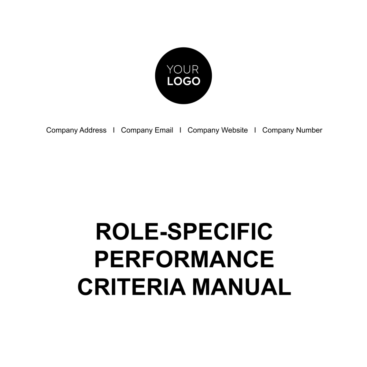 Role-specific Performance Criteria Manual HR Template - Edit Online & Download