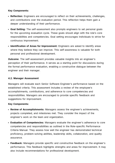 Free Role-specific Performance Criteria Manual HR Template to Edit Online