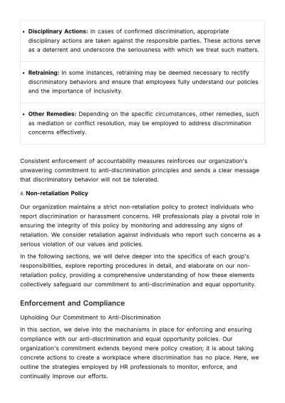 Free Anti-discrimination and Equal Opportunity Guide HR Template to Edit Online