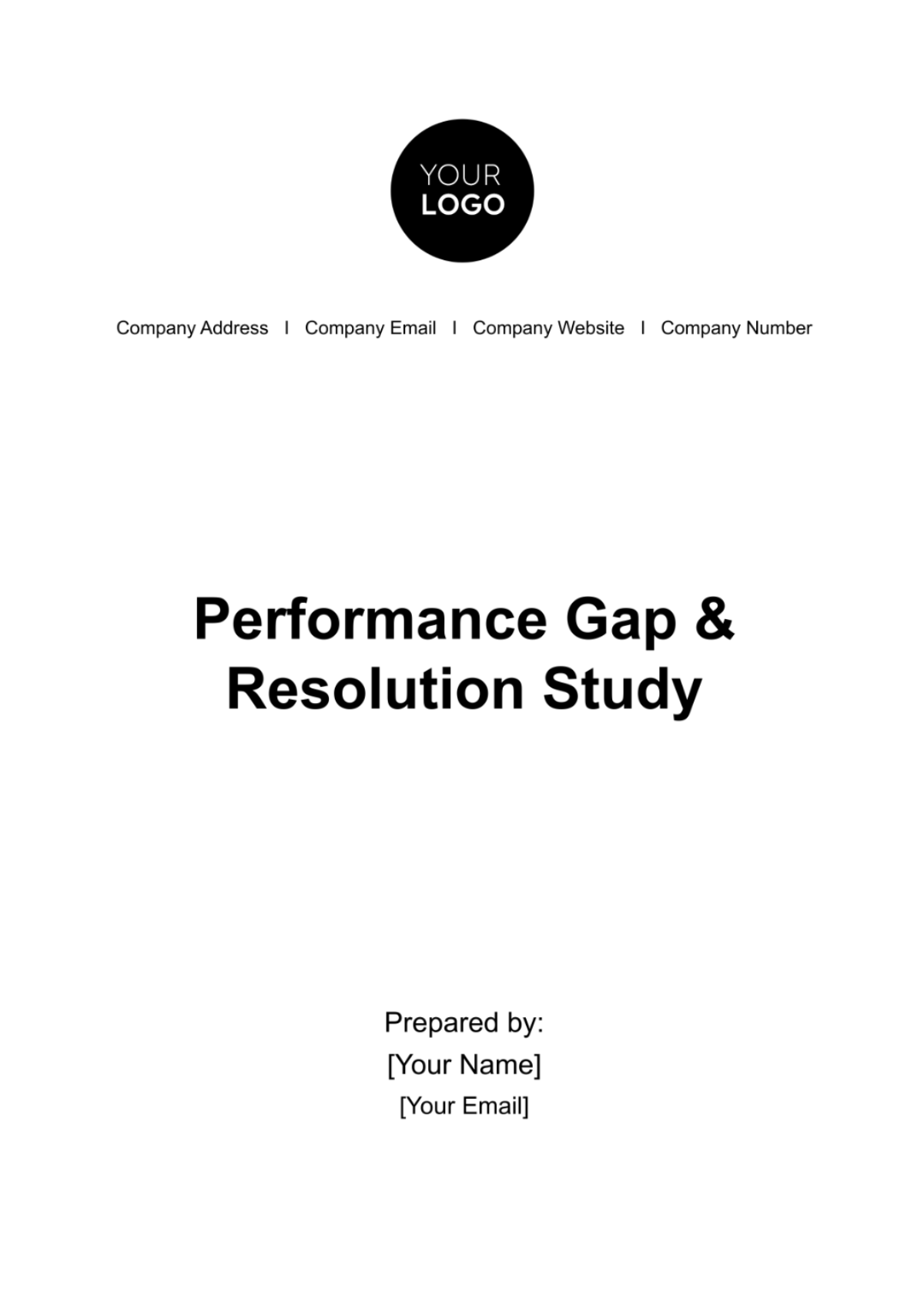 Performance Gap & Resolution Study HR Template - Edit Online & Download