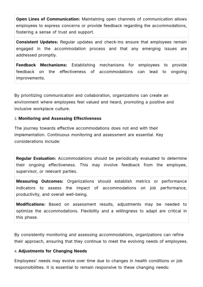 Free ADA (Americans with Disabilities Act) Workplace Adjustments Guide HR Template to Edit Online