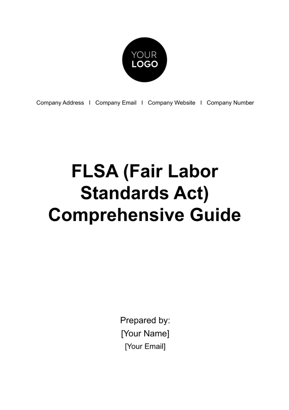 FLSA (Fair Labor Standards Act) Comprehensive Guide HR Template - Edit Online & Download