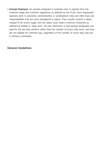 Free FLSA (Fair Labor Standards Act) Comprehensive Guide HR Template to Edit Online