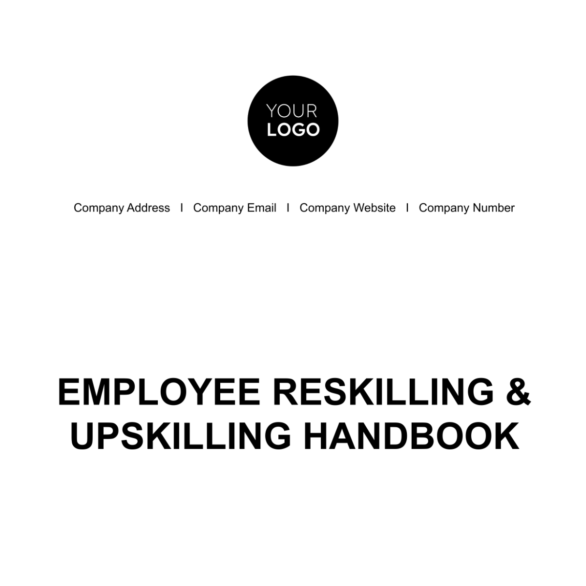 Employee Reskilling & Upskilling Handbook HR Template - Edit Online & Download