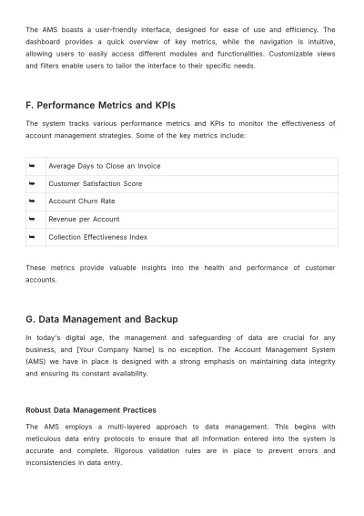 Free Account Management System Template to Edit Online