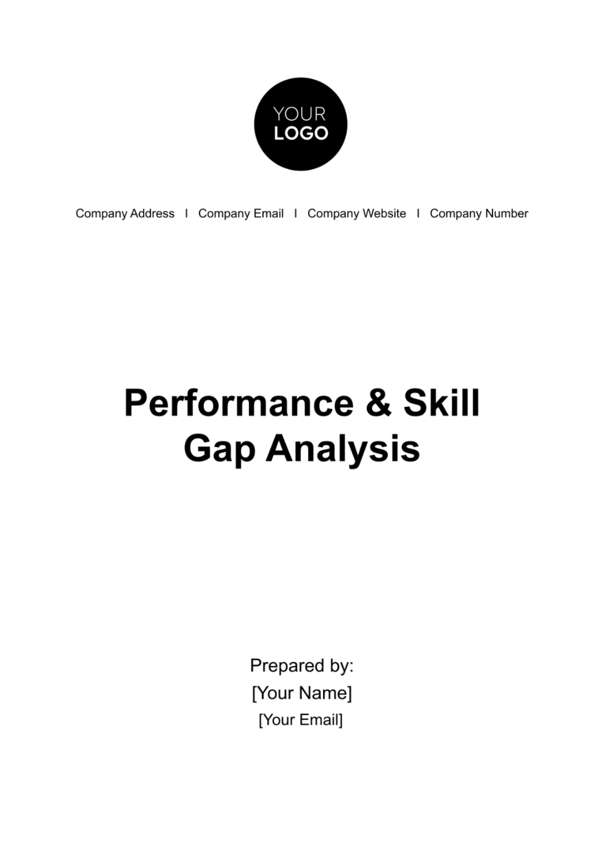 Performance & Skill Gap Analysis HR Template - Edit Online & Download