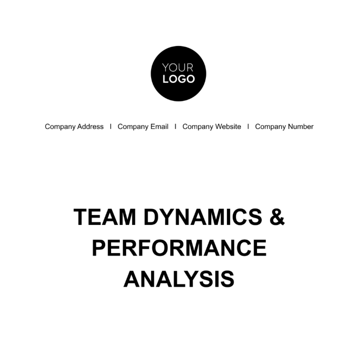 Team Dynamics & Performance Analysis HR Template - Edit Online & Download