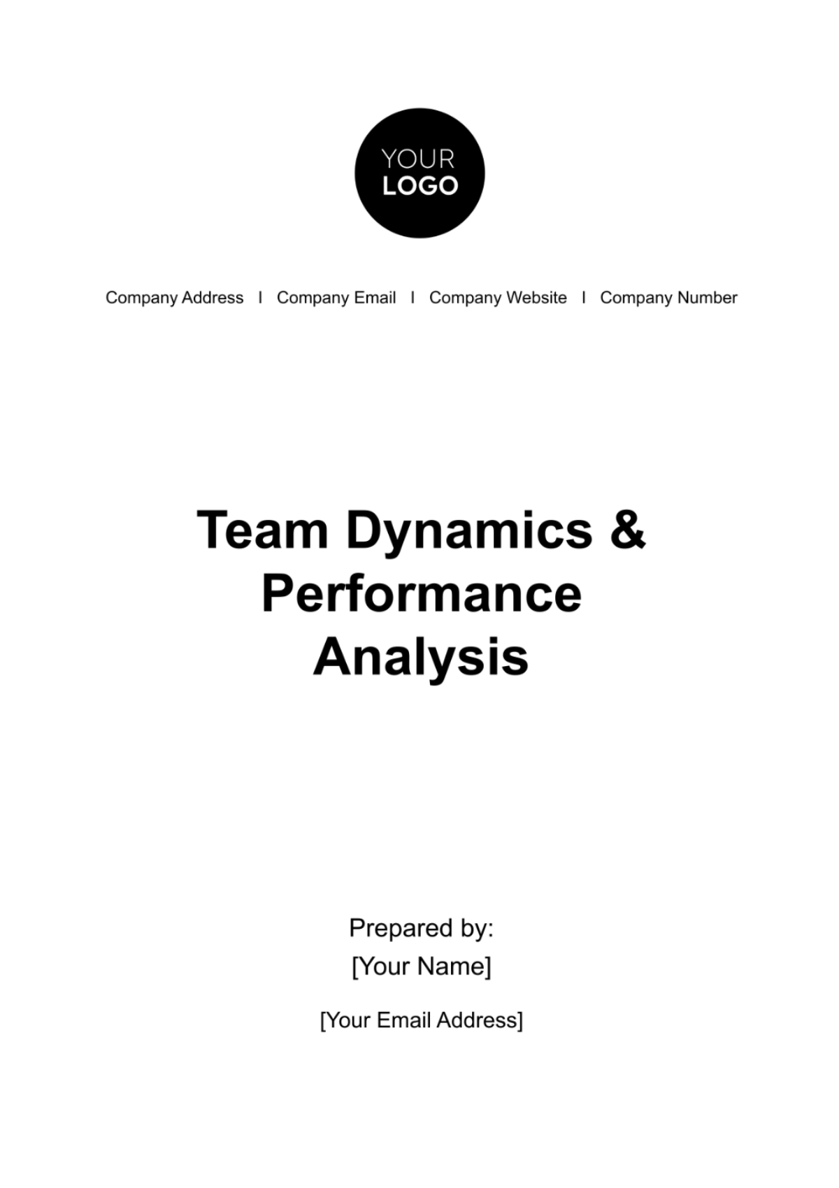 Team Dynamics & Performance Analysis HR Template - Edit Online & Download