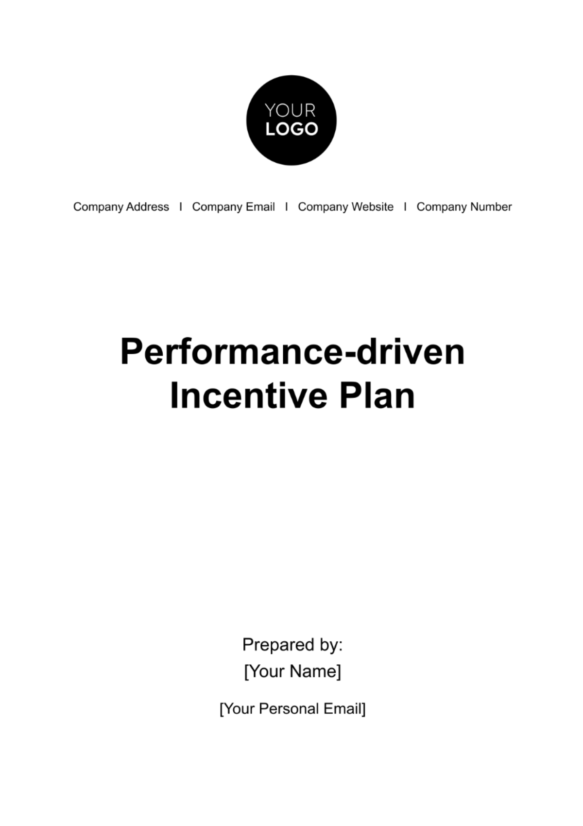 Performance-driven Incentive Plan HR Template