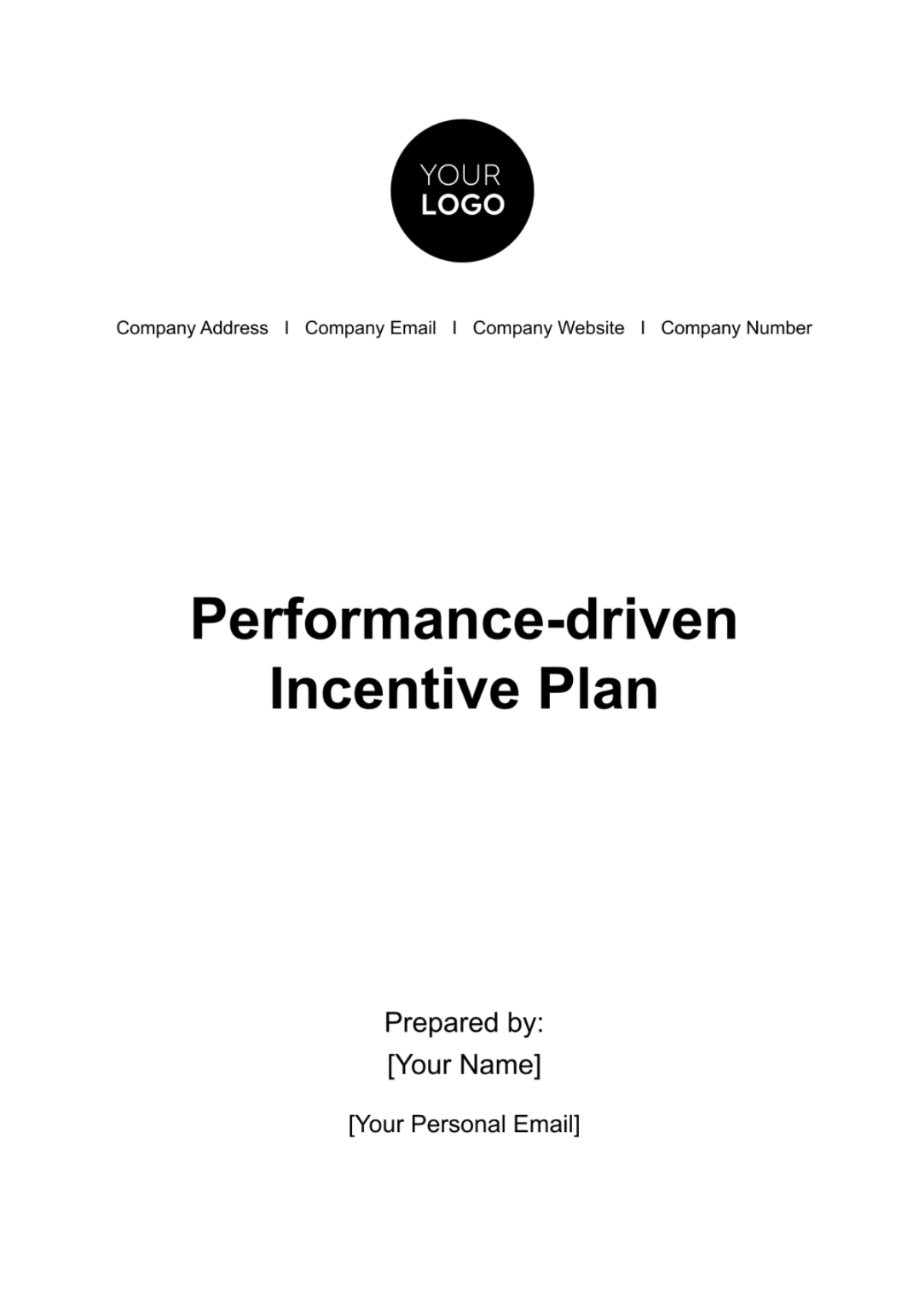 Performance-driven Incentive Plan HR Template - Edit Online & Download