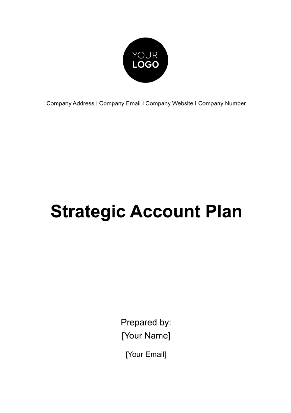 Free Strategic Account Plan Template