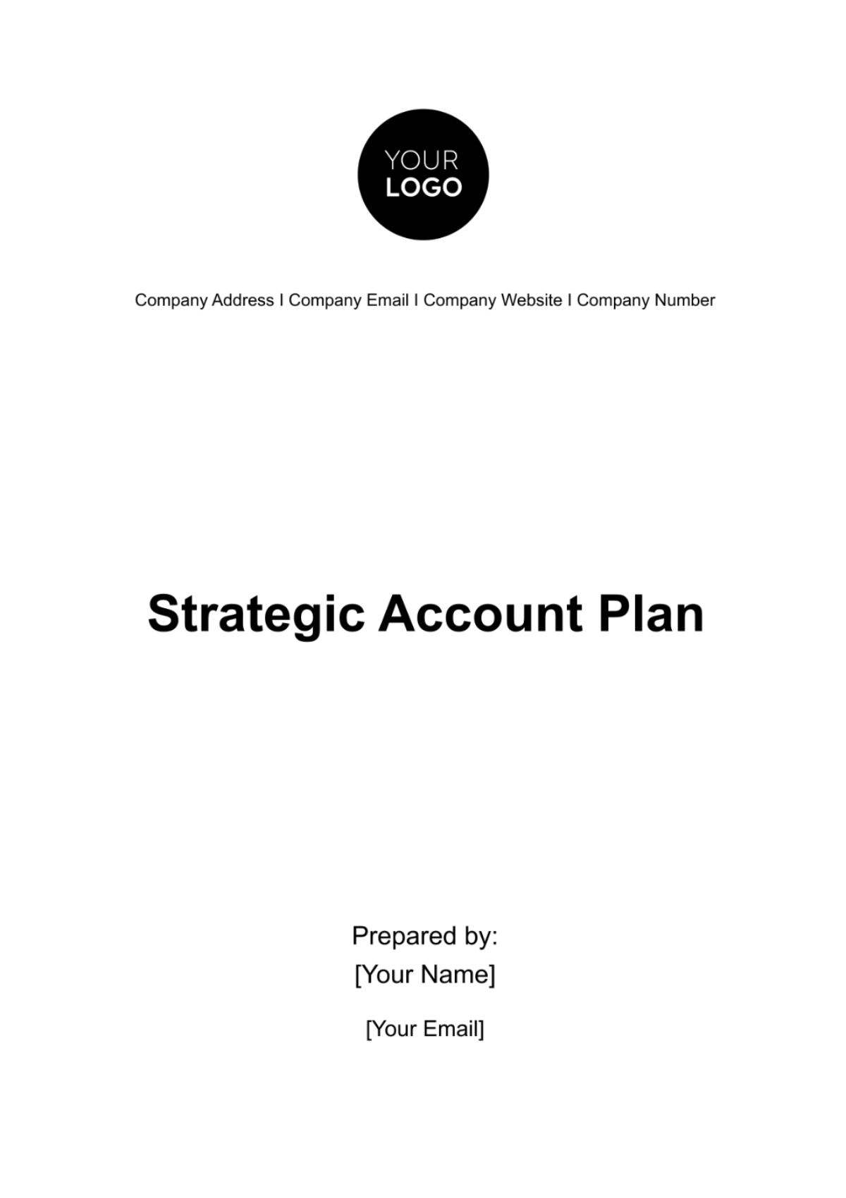 Strategic Account Plan Template - Edit Online & Download