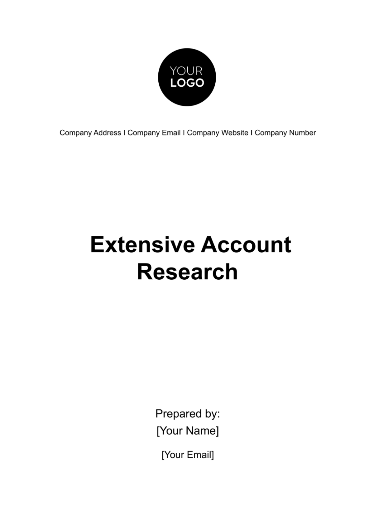 Extensive Account Research Template