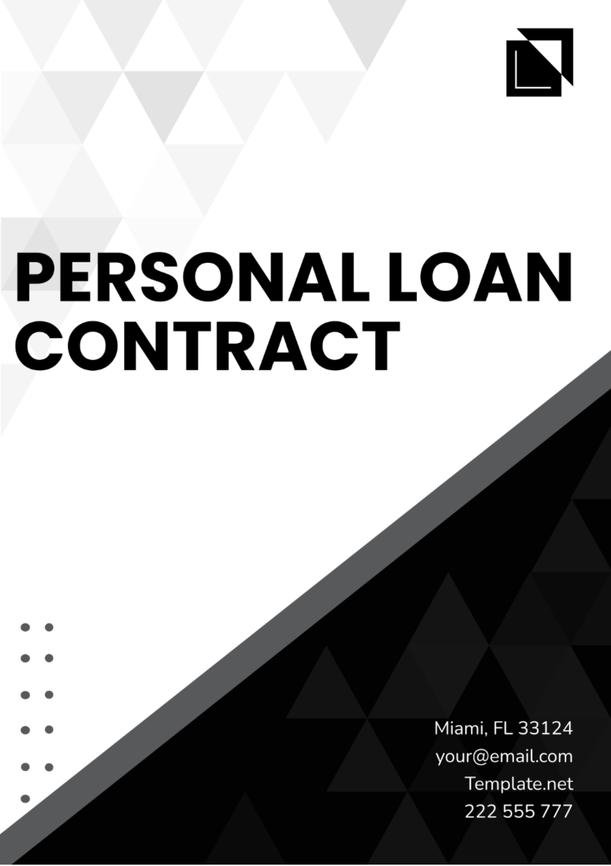 Personal Loan Contract Template