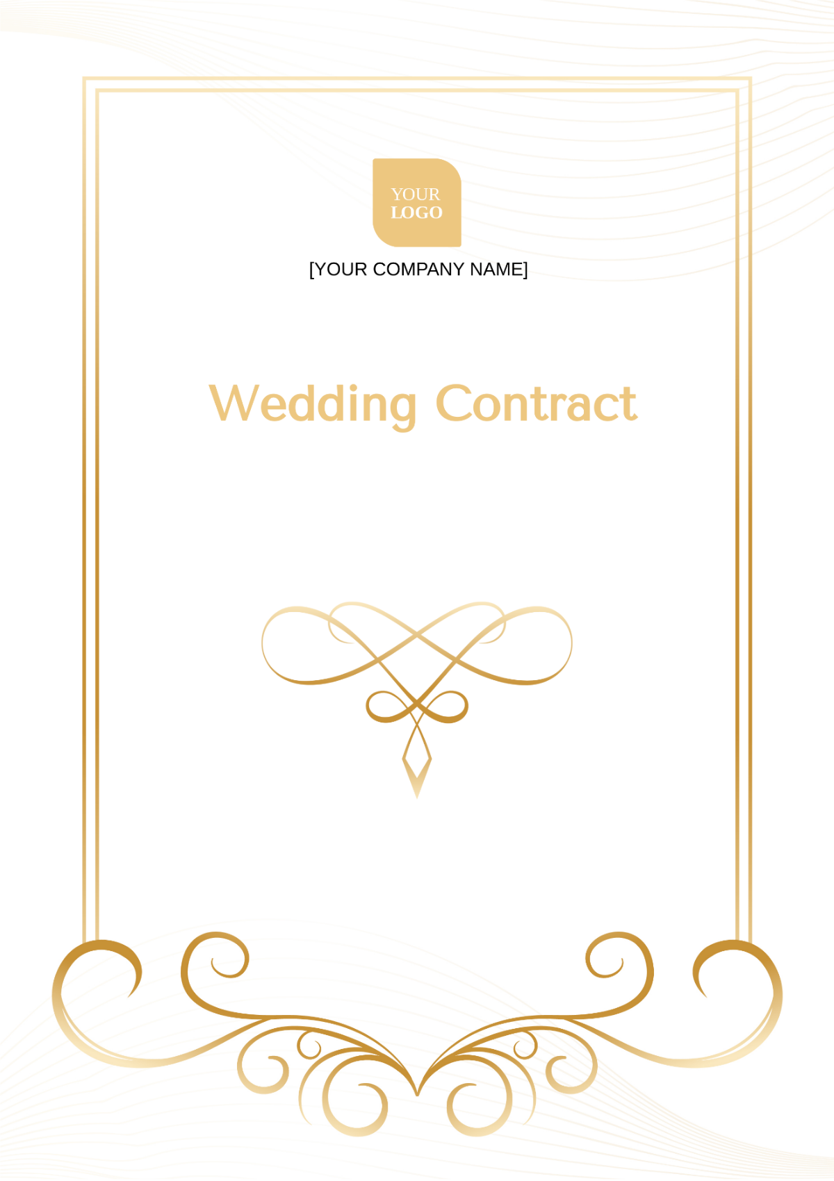 Aesthetic Wedding Contract Template - Edit Online & Download