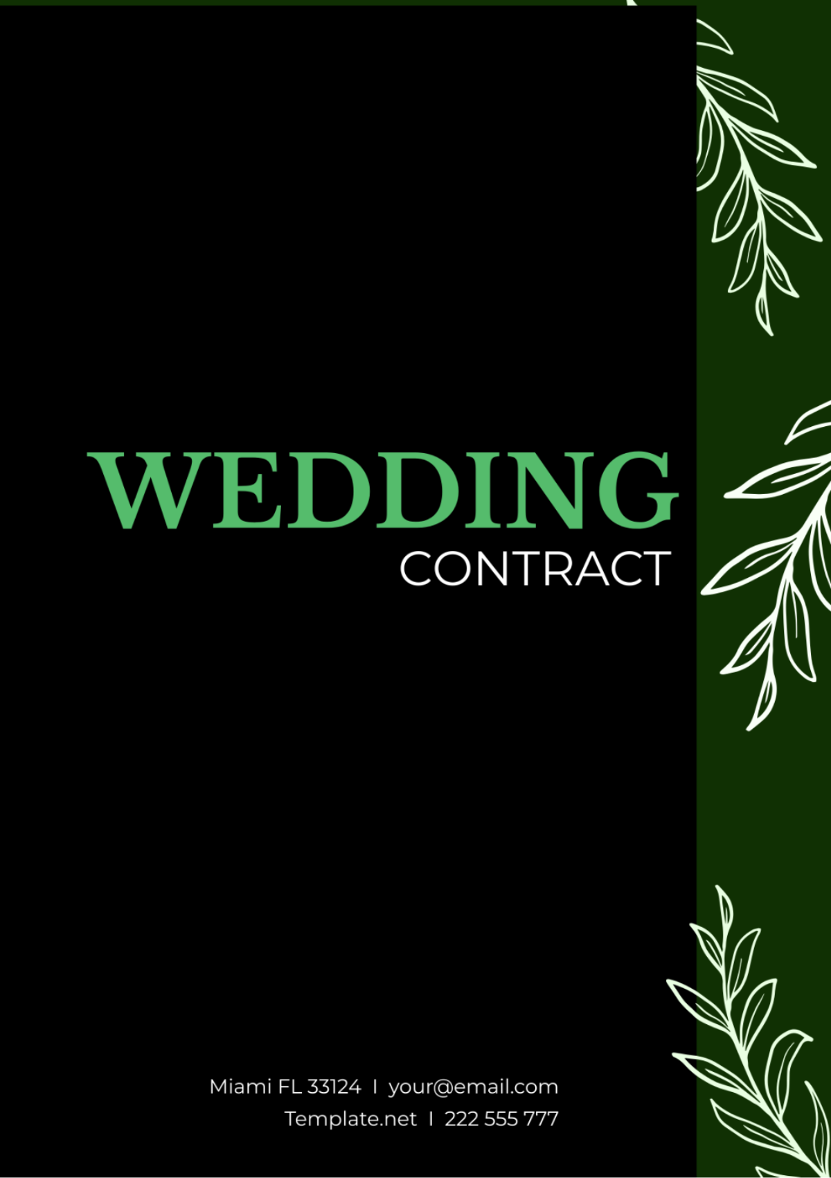 Free Wedding Contract Template