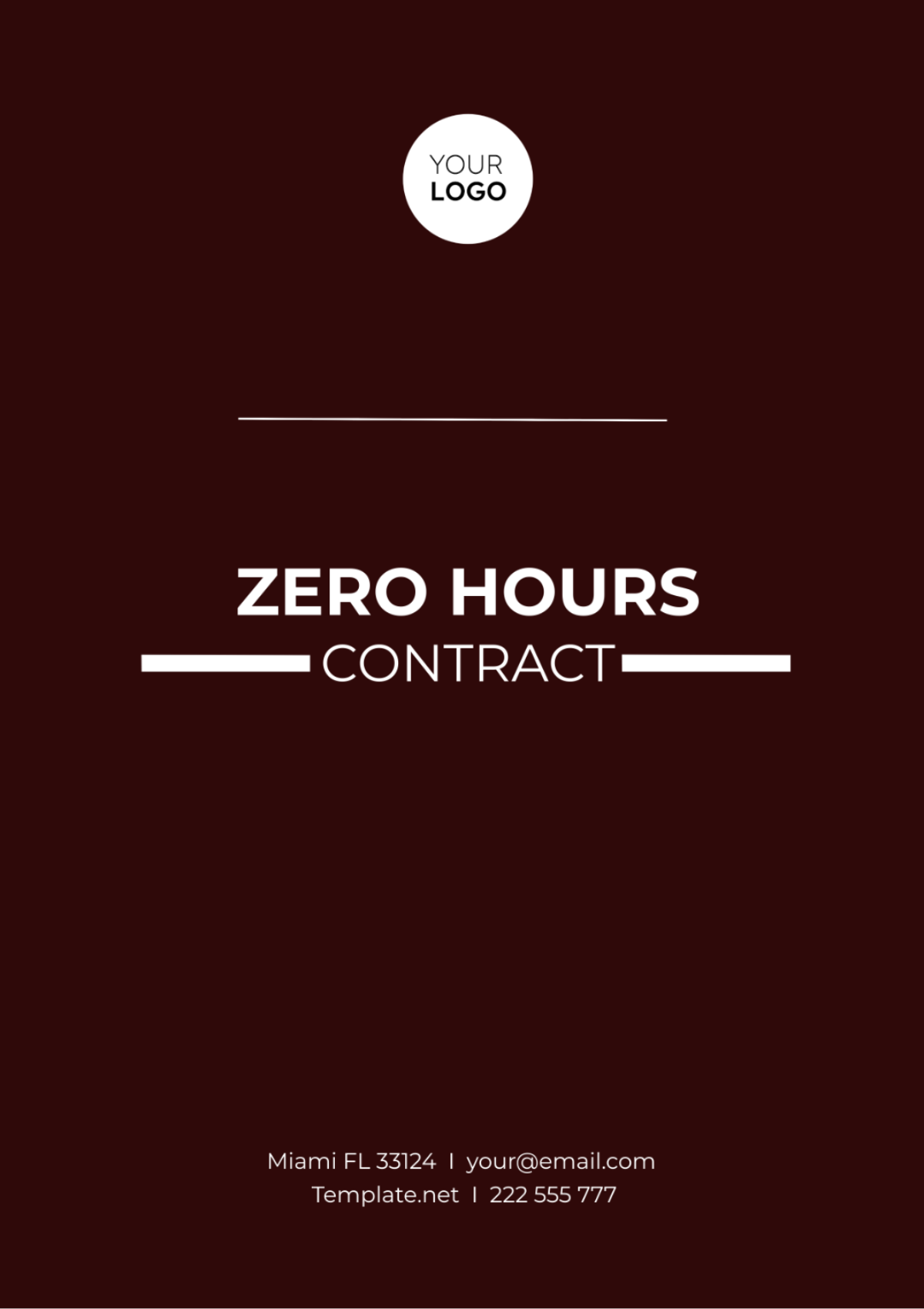 Zero Hours Contract Template