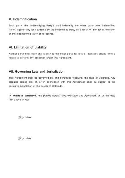 Free Event Planner Contract Template to Edit Online