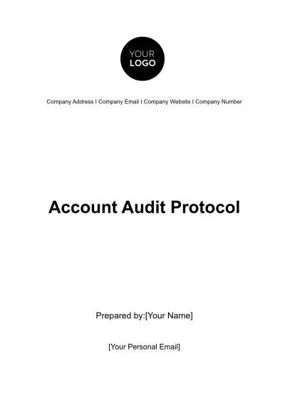 Free Account Audit Protocol Template to Edit Online