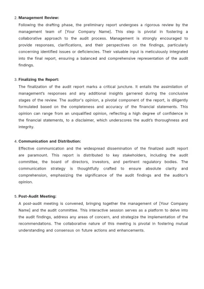 Free Account Audit Protocol Template to Edit Online