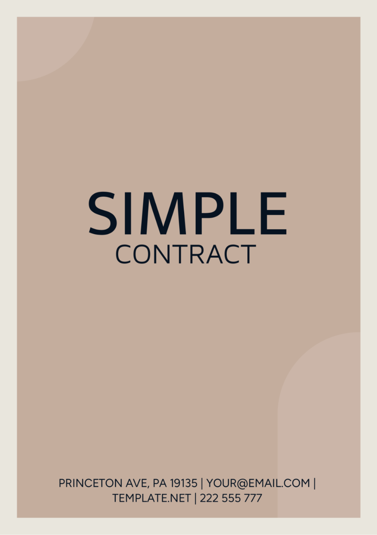 Simple Contract Template