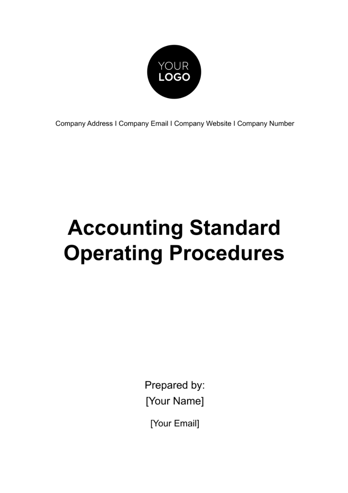 Accounting Standard Operating Procedures Template - Edit Online & Download