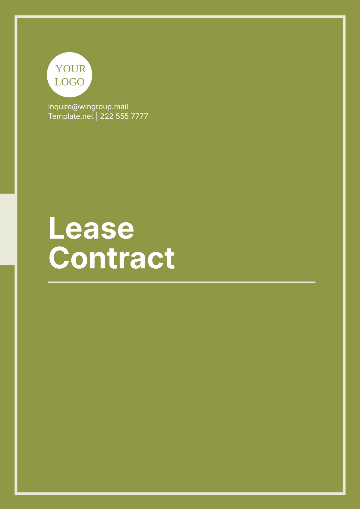 Lease Contract Template - Edit Online & Download