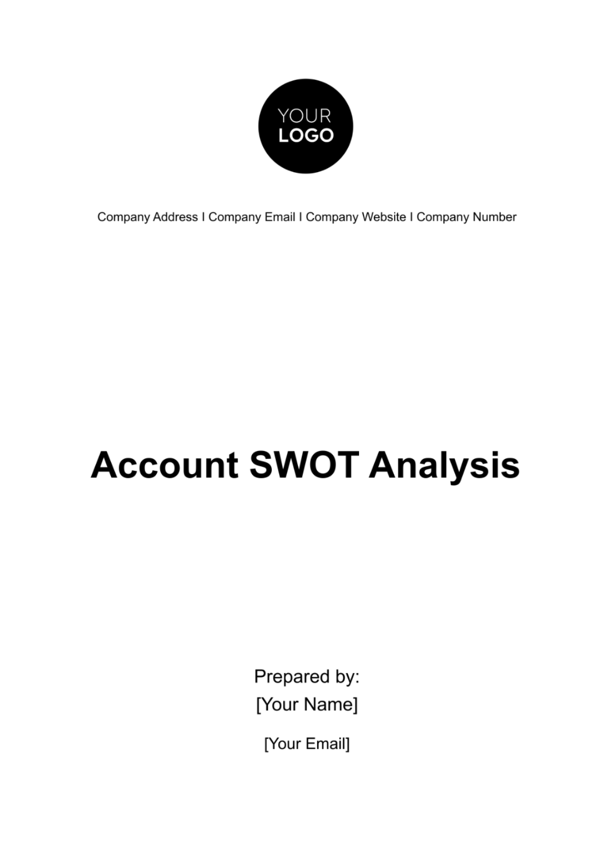 Account SWOT Analysis Template - Edit Online & Download