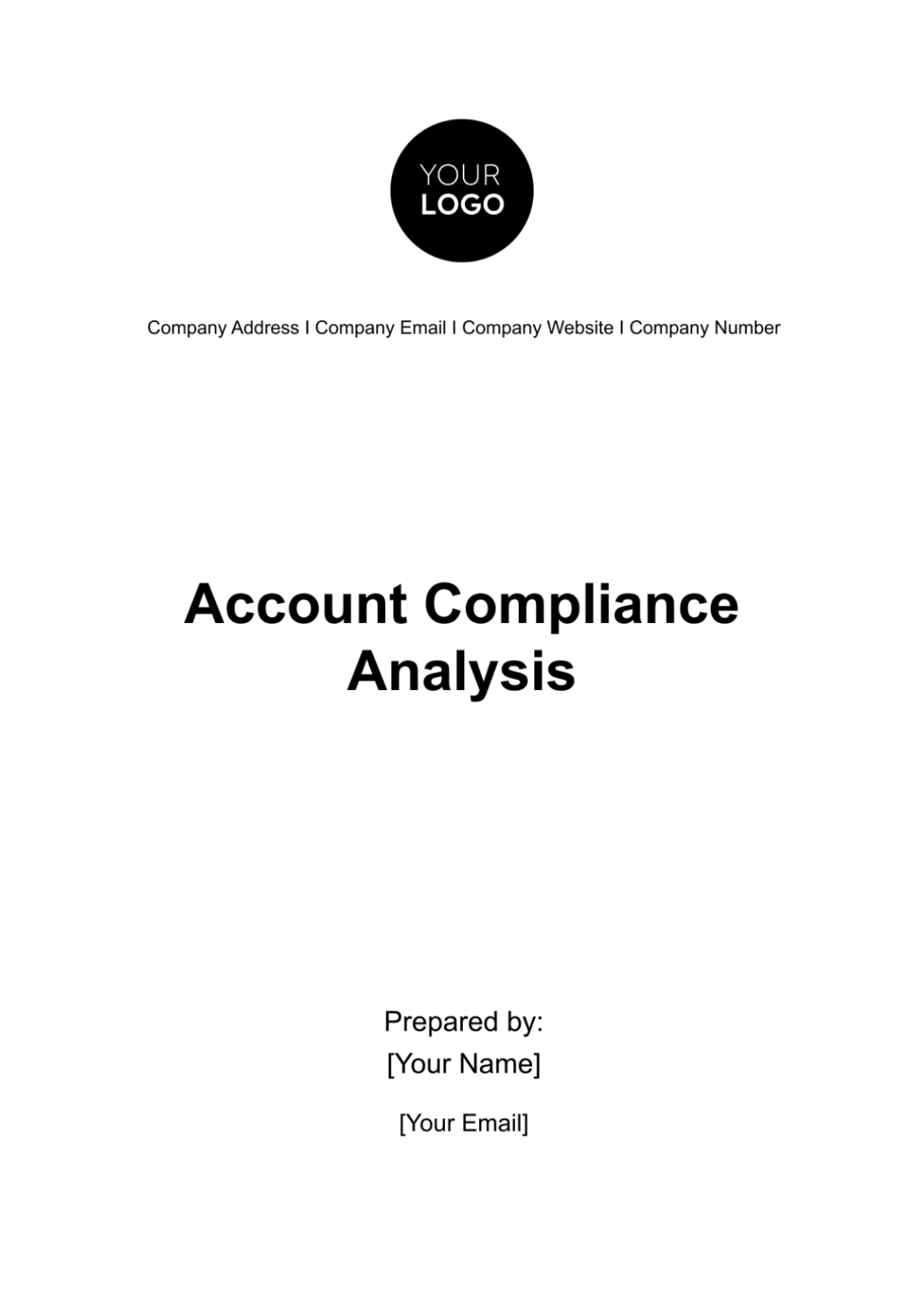 Account Compliance Analysis Template