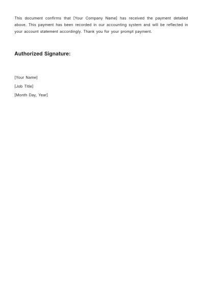 Free Accounting Payment Confirmation Slip Template to Edit Online