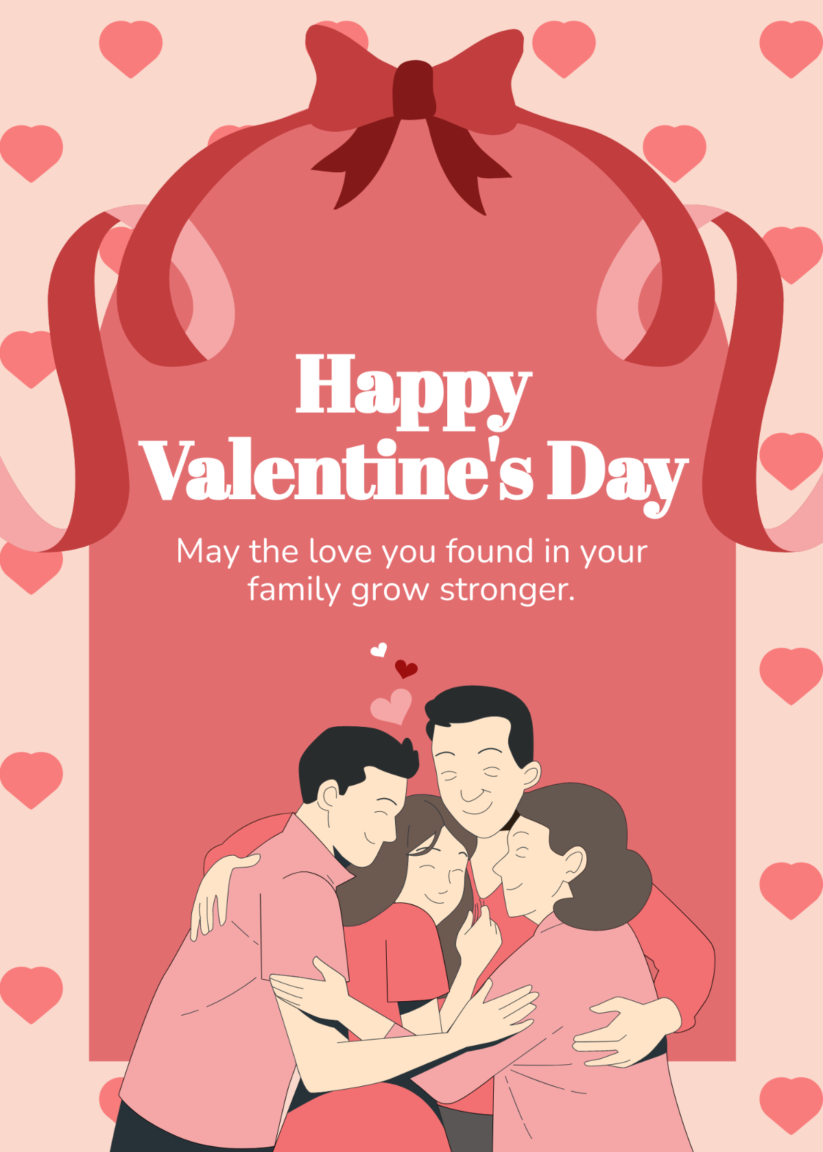 Valentine's Day Wishes for Family Template