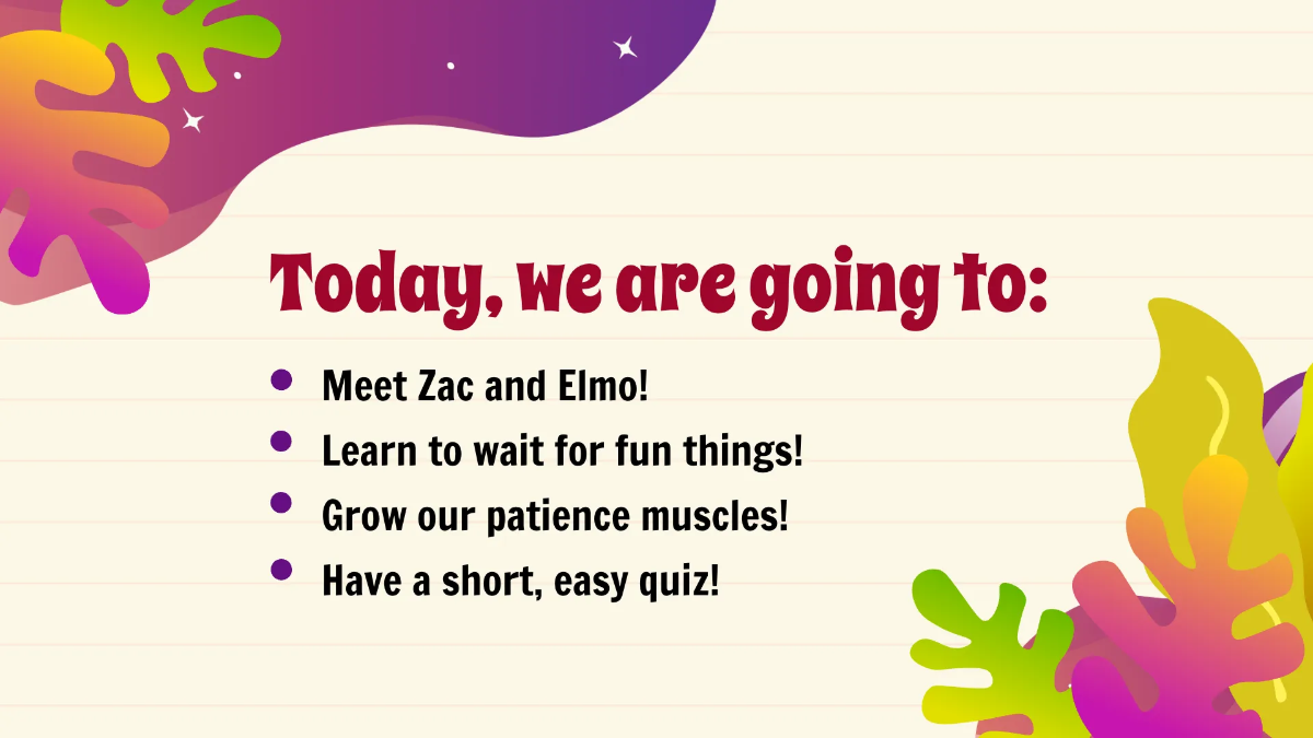 Free Delayed Gratification Template to Edit Online