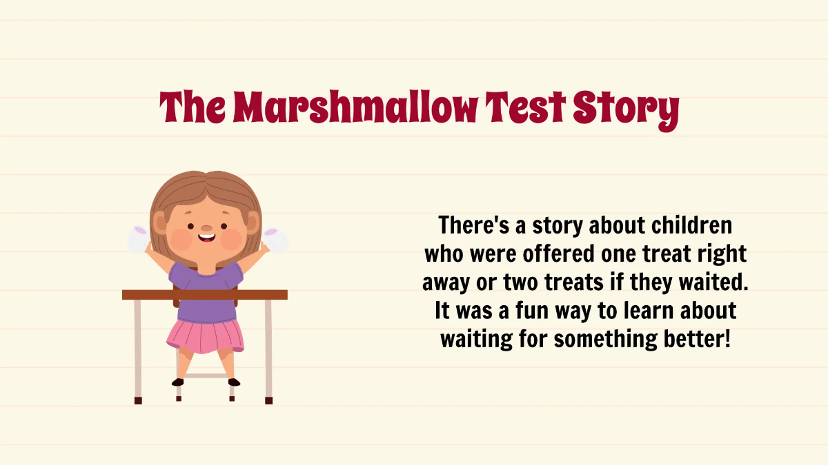 Free Delayed Gratification Template to Edit Online