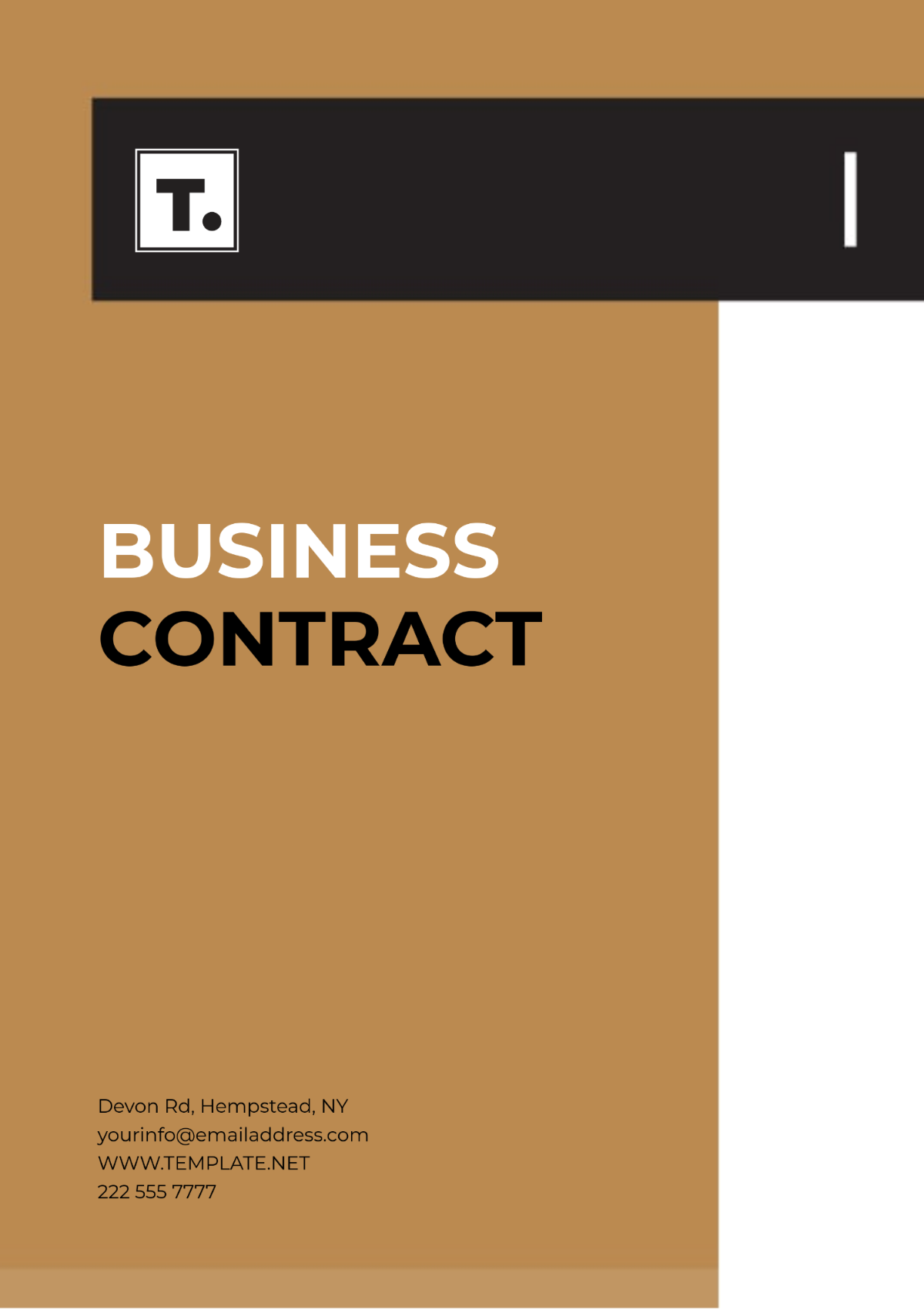 Business Contract Layout Template - Edit Online & Download