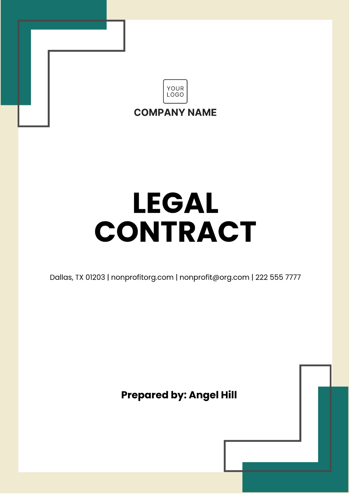 Free Legal Contract Template