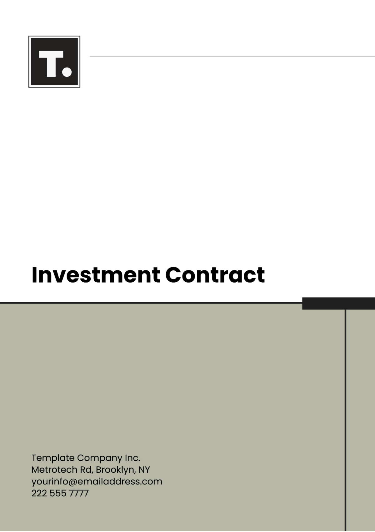 Investment Contract Template - Edit Online & Download