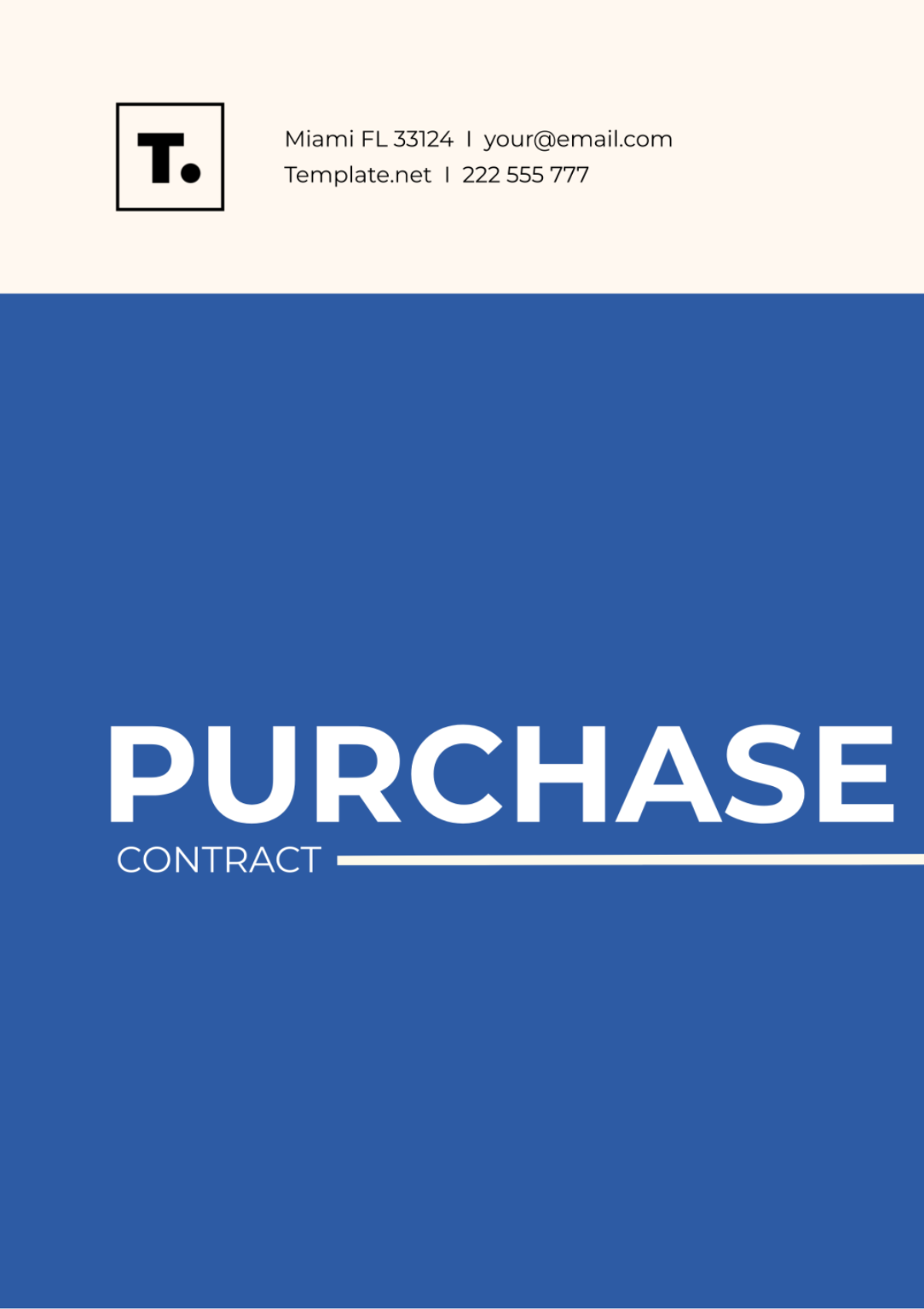 Purchase Contract Template - Edit Online & Download