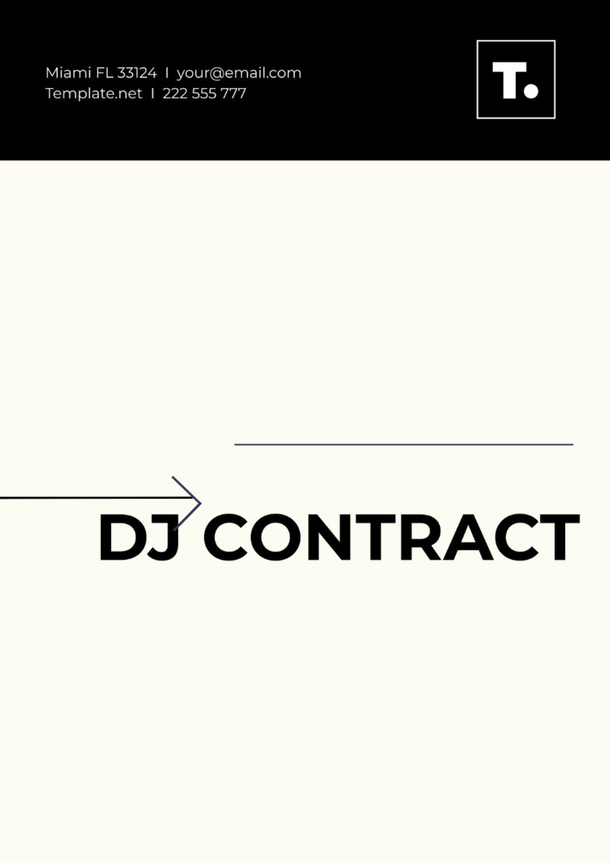 Free Dj Contract Template - Edit Online & Download | Template.net