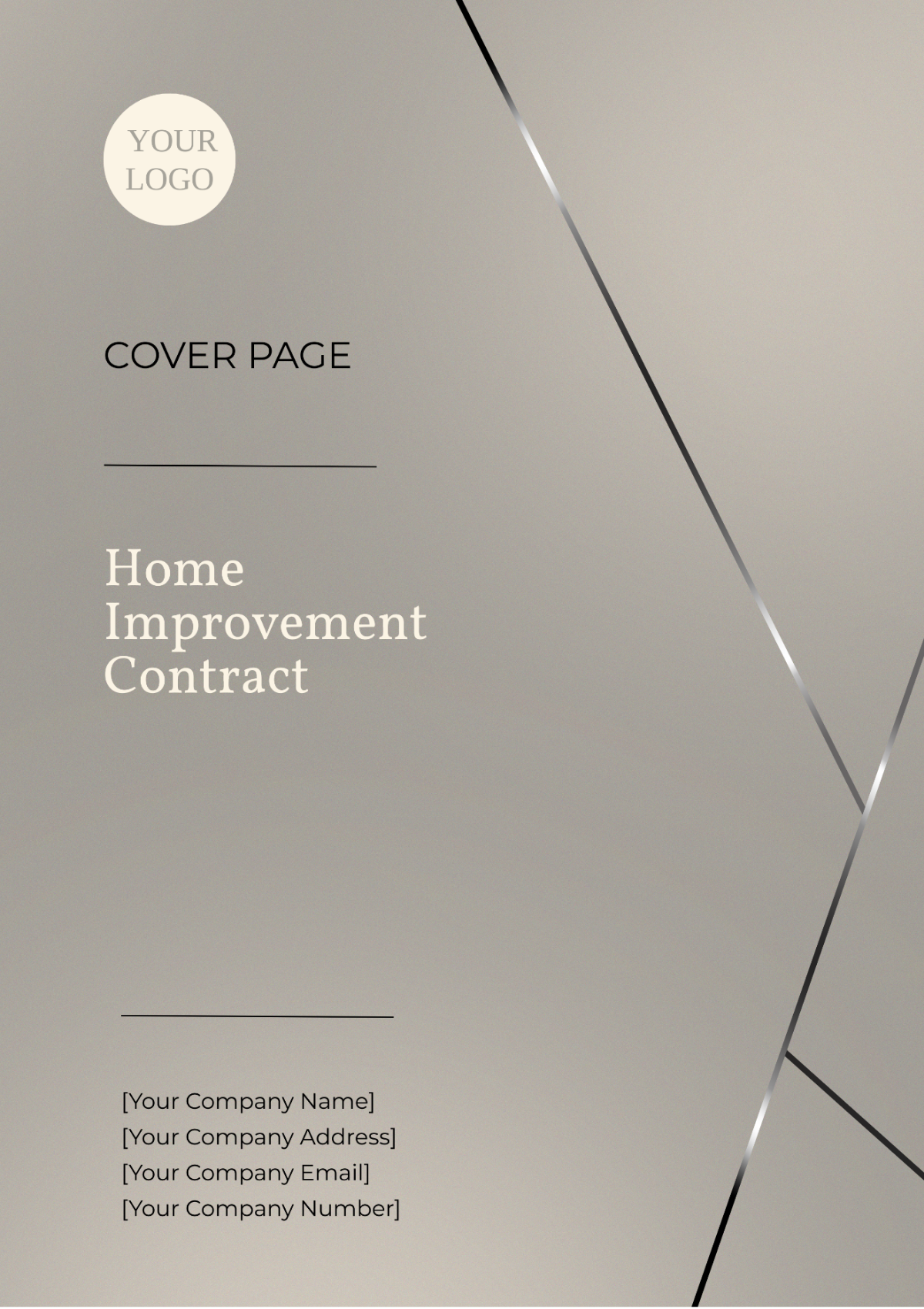 Home Improvement Contract Template - Edit Online & Download