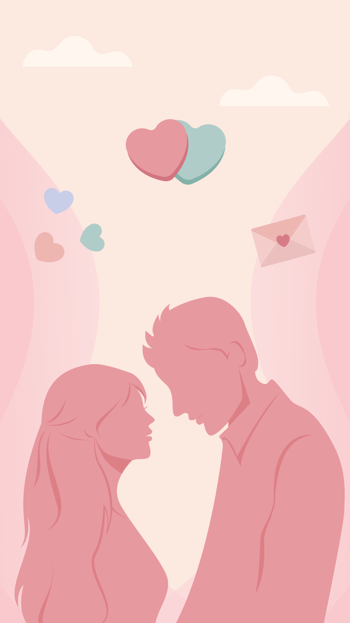 Valentine's Day Couple Wallpaper Template
